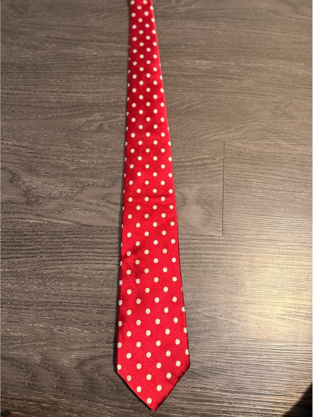 Vtg Paul Stuart Polka Dot Silk Tie Made in USA
